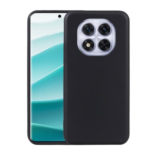 Honor Magic 7 Lite - Extra Stöttåligt Matt Silicon Mjuk Skal Svart