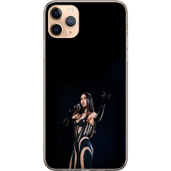 Apple iPhone 11 Pro Max Gjennomsiktig deksel Dua Lipa – Pop Star Aesthetic