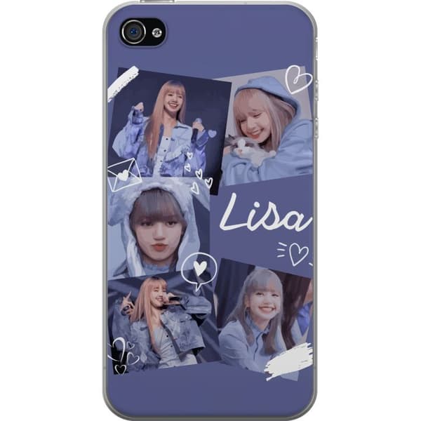 Apple iPhone 4s Läpinäkyvä kuori Lisa Blackpink – Aesthetic K-pop Queen