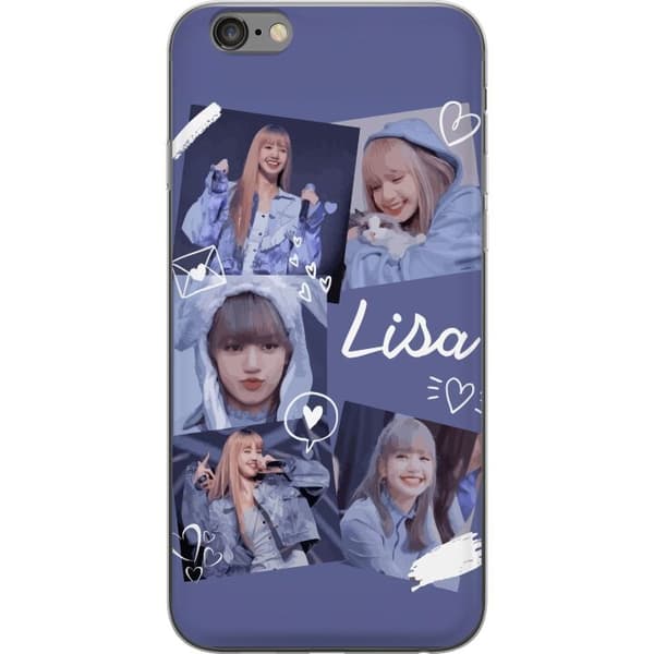 Apple iPhone 6s Plus Gennemsigtig cover Lisa Blackpink – Aesthetic K-pop Queen