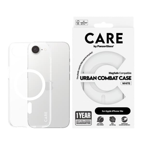 PanzerGlass CARE by PanzerGlass- Kotelo läpinäkyvä - MagSafe - iPhone 16e