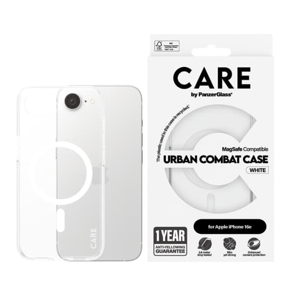 PanzerGlass CARE by PanzerGlass- Kotelo läpinäkyvä - MagSafe - iPhone 16e