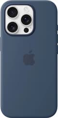 Miniatyrbild 1 av 3: Apple iPhone 16 Pro Silicone Case with MagSafe - Denim