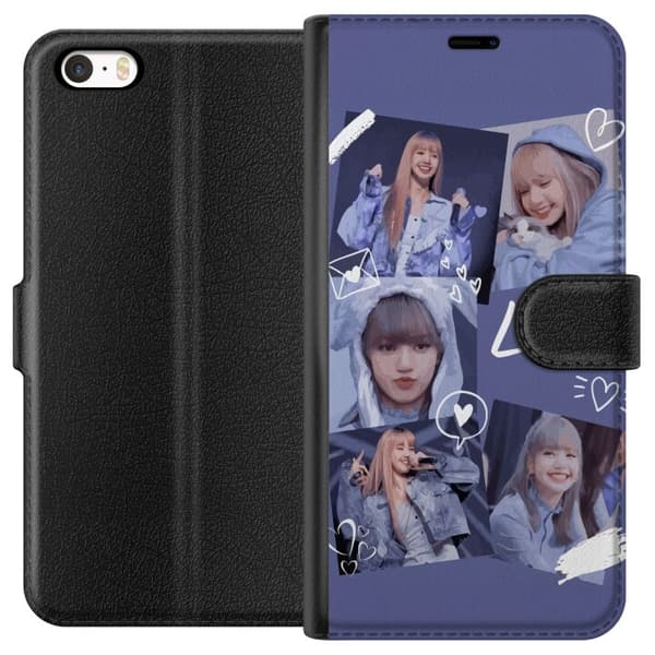 Apple iPhone SE (2016) Lompakkokotelo Lisa Blackpink – Aesthetic K-pop Queen