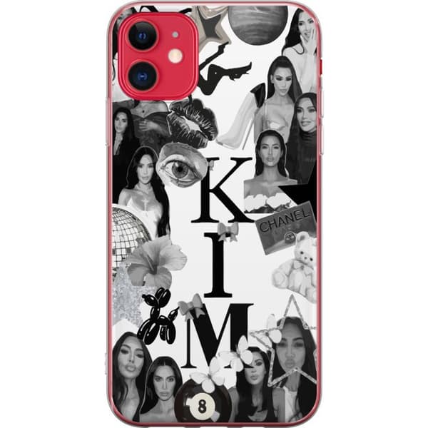 Apple iPhone 11 Genomskinligt Skal Kim Kardashian – Aesthetic Look 2025