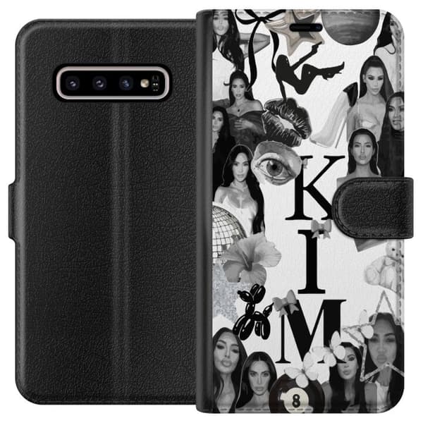 Samsung Galaxy S10+ Plånboksfodral Kim Kardashian – Aesthetic Look 2025
