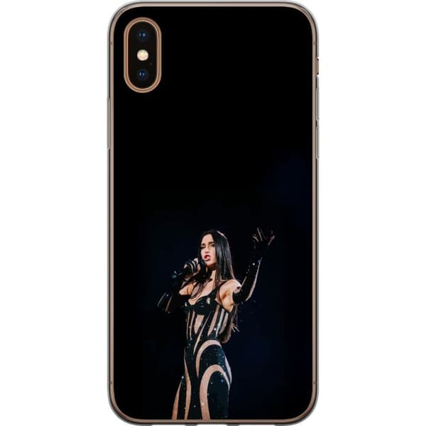 Apple iPhone X Genomskinligt Skal Dua Lipa – Pop Star Aesthetic