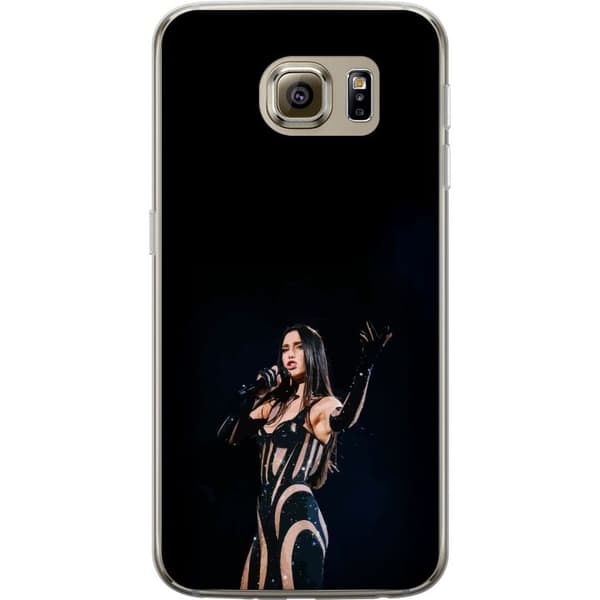 Samsung Galaxy S6 Genomskinligt Skal Dua Lipa – Pop Star Aesthetic