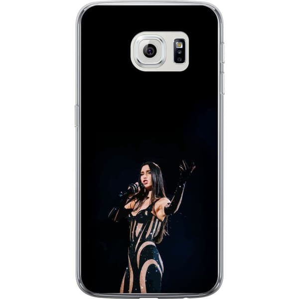 Samsung Galaxy S6 edge Genomskinligt Skal Dua Lipa – Pop Star Aesthetic