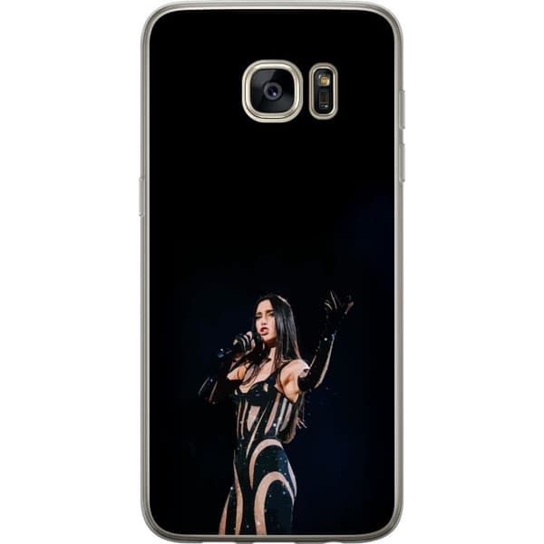 Samsung Galaxy S7 edge Gennemsigtig cover Dua Lipa – Pop Star Aesthetic