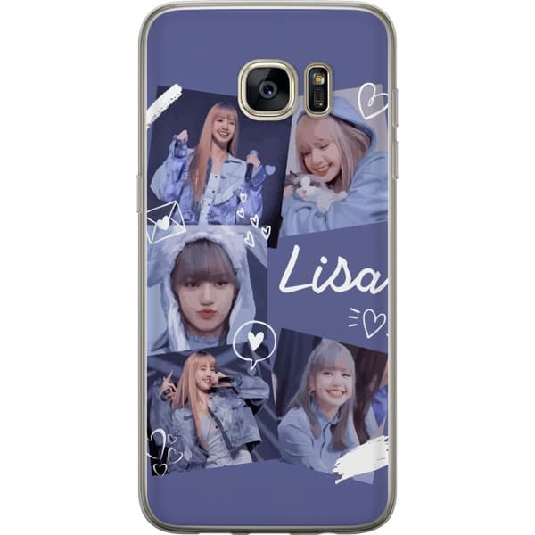 Samsung Galaxy S7 edge Gennemsigtig cover Lisa Blackpink – Aesthetic K-pop Queen