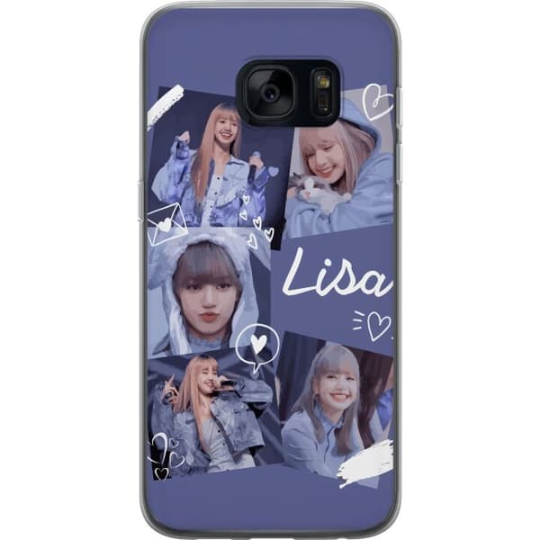 Samsung Galaxy S7 Gennemsigtig cover Lisa Blackpink – Aesthetic K-pop Queen