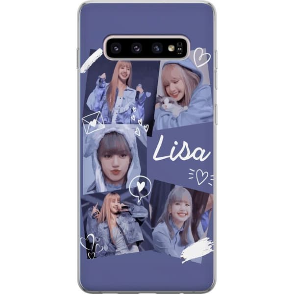Samsung Galaxy S10+ Gennemsigtig cover Lisa Blackpink – Aesthetic K-pop Queen