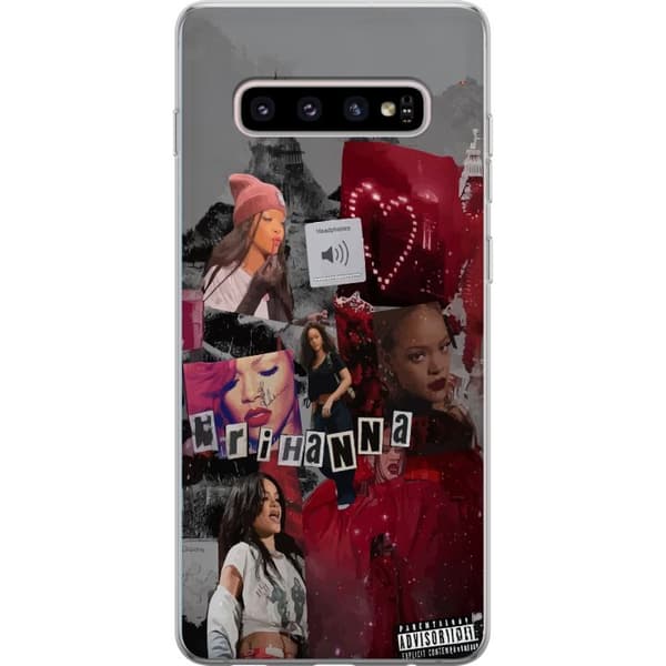 Samsung Galaxy S10+ Läpinäkyvä kuori Rihanna – Iconic Fashion Moments