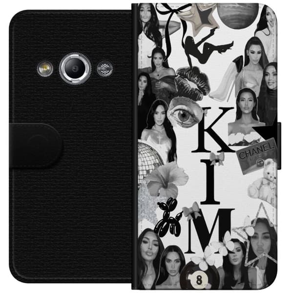 Samsung Galaxy Xcover 3 Tegnebogsetui Kim Kardashian – Aesthetic Look 2025