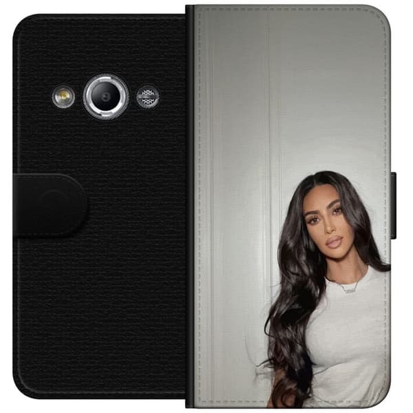 Samsung Galaxy Xcover 3 Tegnebogsetui Kim Kardashian – Iconic Style Collection
