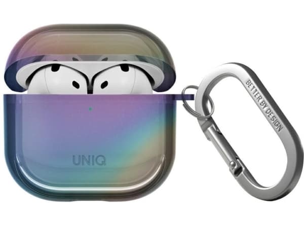 Etui UNIQ Iridescia do AirPods 4 Hang Case midnight quartz