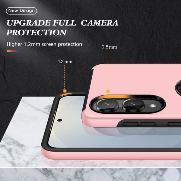 Til Samsung Galaxy S25 Edge Hybrid Deksel Med Fingerring