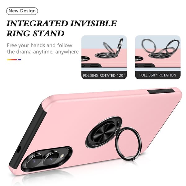 Til Samsung Galaxy S25 Edge Hybrid Deksel Med Fingerring