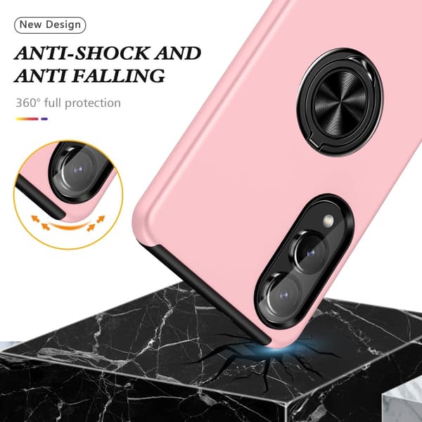 Til Samsung Galaxy S25 Edge Hybrid Deksel Med Fingerring