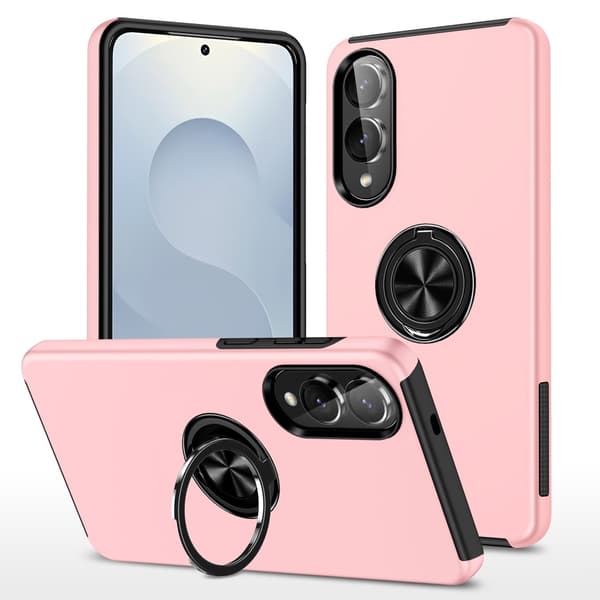 Til Samsung Galaxy S25 Edge Hybrid Deksel Med Fingerring