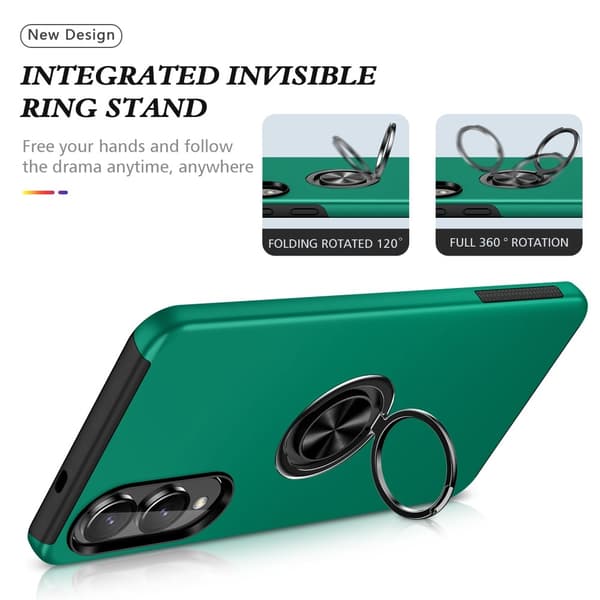 Til Samsung Galaxy S25 Edge Hybrid Deksel Med Fingerring