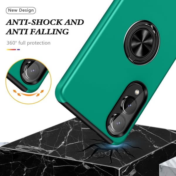 Til Samsung Galaxy S25 Edge Hybrid Deksel Med Fingerring