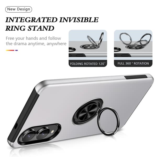 Til Samsung Galaxy S25 Edge Hybrid Deksel Med Fingerring