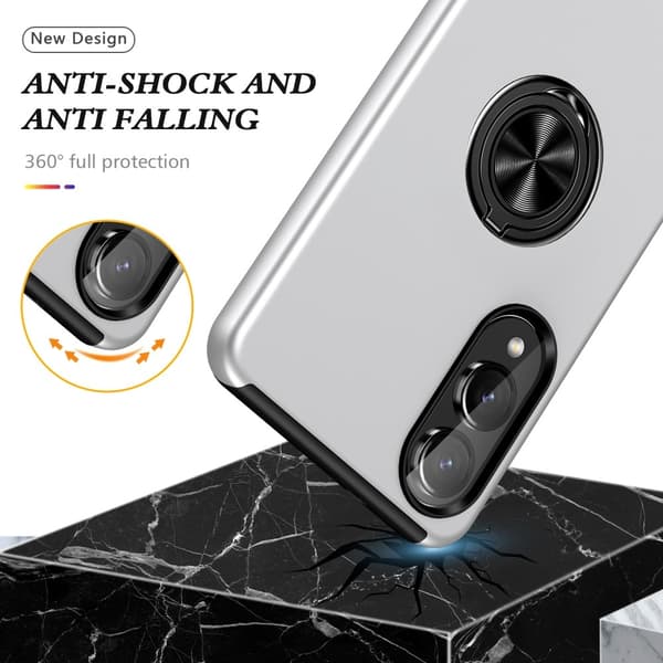 Til Samsung Galaxy S25 Edge Hybrid Deksel Med Fingerring
