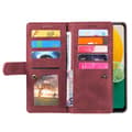 Miniatyrbillede 4 af 8: Til Samsung Galaxy S25 Edge Etui med Lynlåslomme og 9 Kortlommer