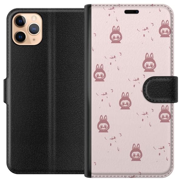 Apple iPhone 11 Pro Max Lommeboketui Labubu Neon Pop - Neonfarget pop art monster