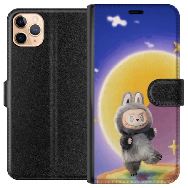 Apple iPhone 11 Pro Max Lommeboketui Labubu Neon Pop - Neonfarget pop art-monster