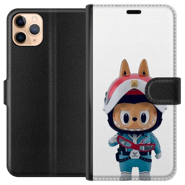Apple iPhone 11 Pro Max Lommeboketui How2work Labubu Monstrene x Ultraman Blue Figur