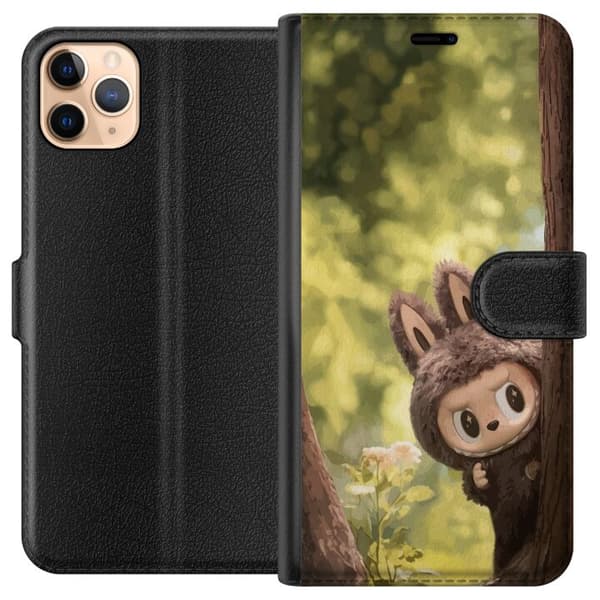Apple iPhone 11 Pro Max Tegnebogsetui Labubu Graffiti Vibes – Gadekunst i monsterform