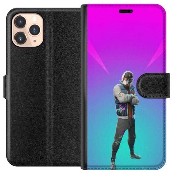 Apple iPhone 11 Pro Tegnebogsetui sort ridder fortnite