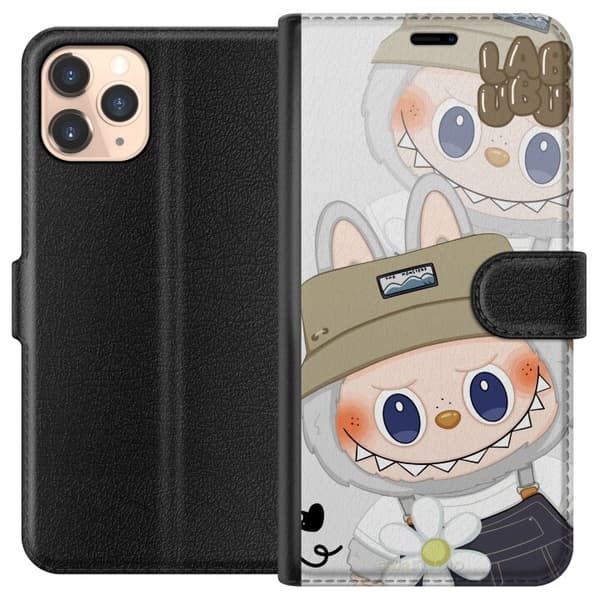 Apple iPhone 11 Pro Tegnebogsetui Labubu Minimal Mood - Enkel og stilren monsterdesign