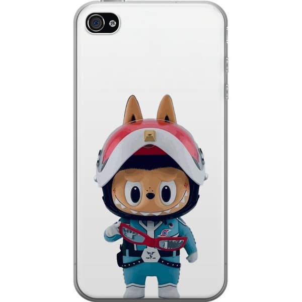 Apple iPhone 4 Läpinäkyvä kuori How2work Labubu hirviöt x Ultraman Blue -hahmo