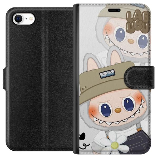 Apple iPhone 6 Tegnebogsetui Labubu Minimal Mood - Enkel og stilren monsterdesign