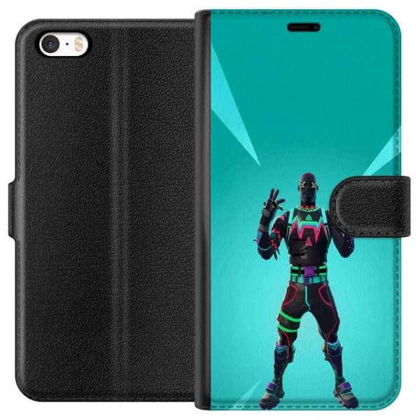Apple iPhone 5s Lommeboketui svart ridder fortnite