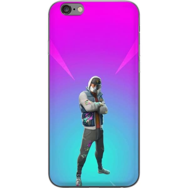 Apple iPhone 6 Plus Gennemsigtig cover sort ridder fortnite