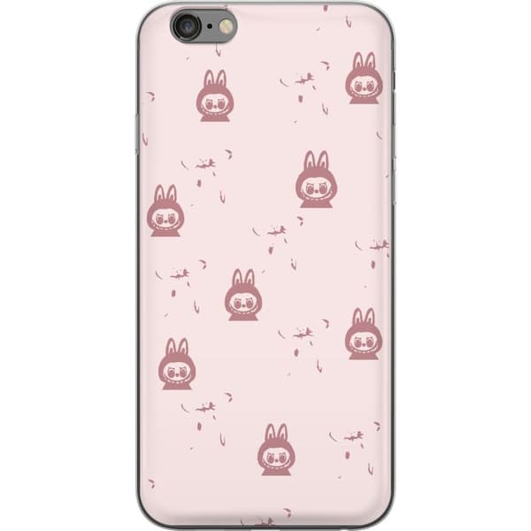 Apple iPhone 6 Plus Gennemsigtig cover Labubu Neon Pop - Neonfarvet pop art monster