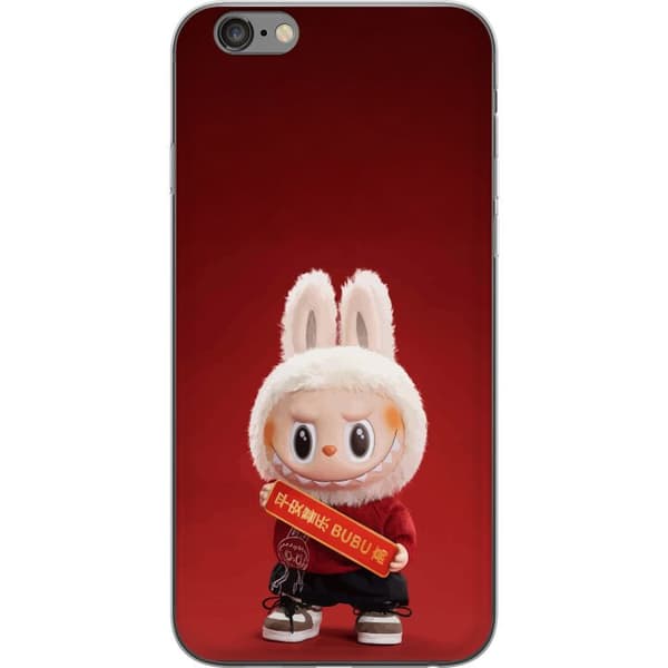 Apple iPhone 6 Plus Gennemsigtig cover Pop Mart The Monsters Labubu Held og Lykke Vinyl Plysdukke