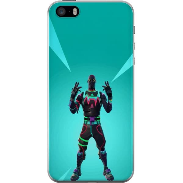 Apple iPhone 5s Gennemsigtig cover sort ridder fortnite