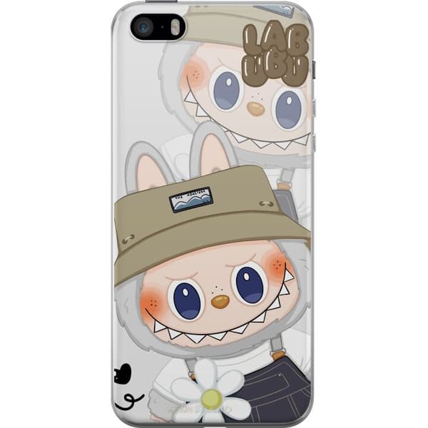 Apple iPhone 5s Gennemsigtig cover Labubu Minimal Mood - Enkel og stilren monsterdesign