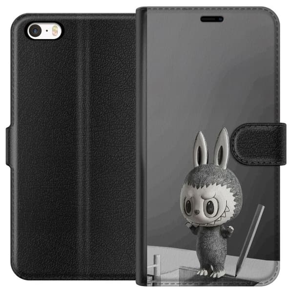 Apple iPhone 5 Lommeboketui Pop Mart MEGA LABUBU LABUBU Sketch 1000%