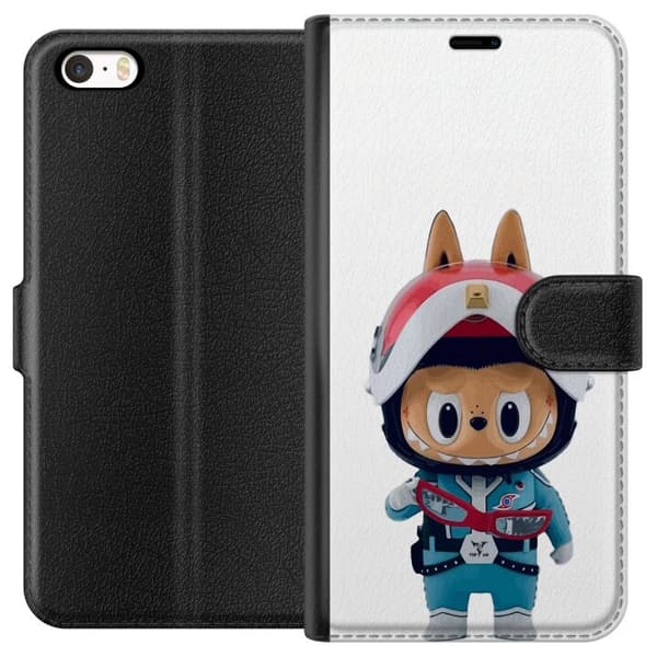 Apple iPhone 5 Plånboksfodral How2work Labubu The Monsters x Ultraman Blue Figure