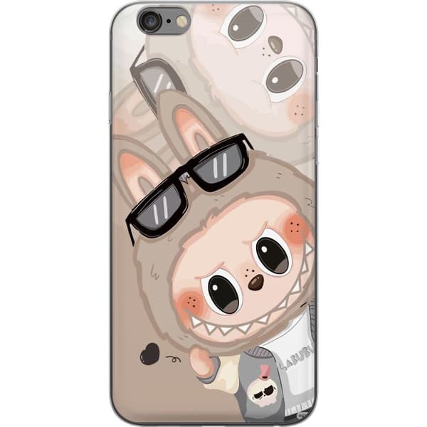 Apple iPhone 6s Plus Gennemsigtig cover Labubu Rainbow Chaos