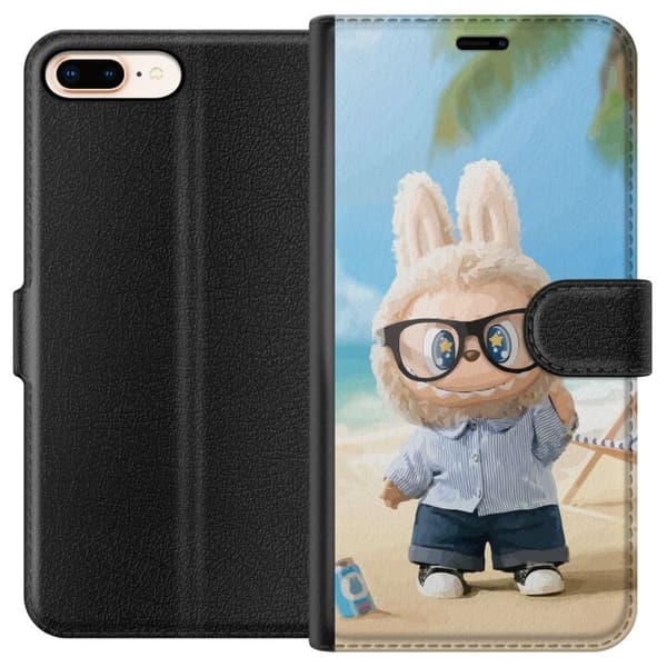 Apple iPhone 8 Plus Plånboksfodral Labubu Dark Dreams – Mörk mystisk design