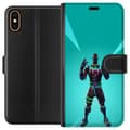 Miniatyrbillede 1 af 3: Apple iPhone X Tegnebogsetui sort ridder fortnite