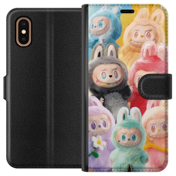 Apple iPhone XS Max Tegnebogsetui Labubu Skitse Stil
